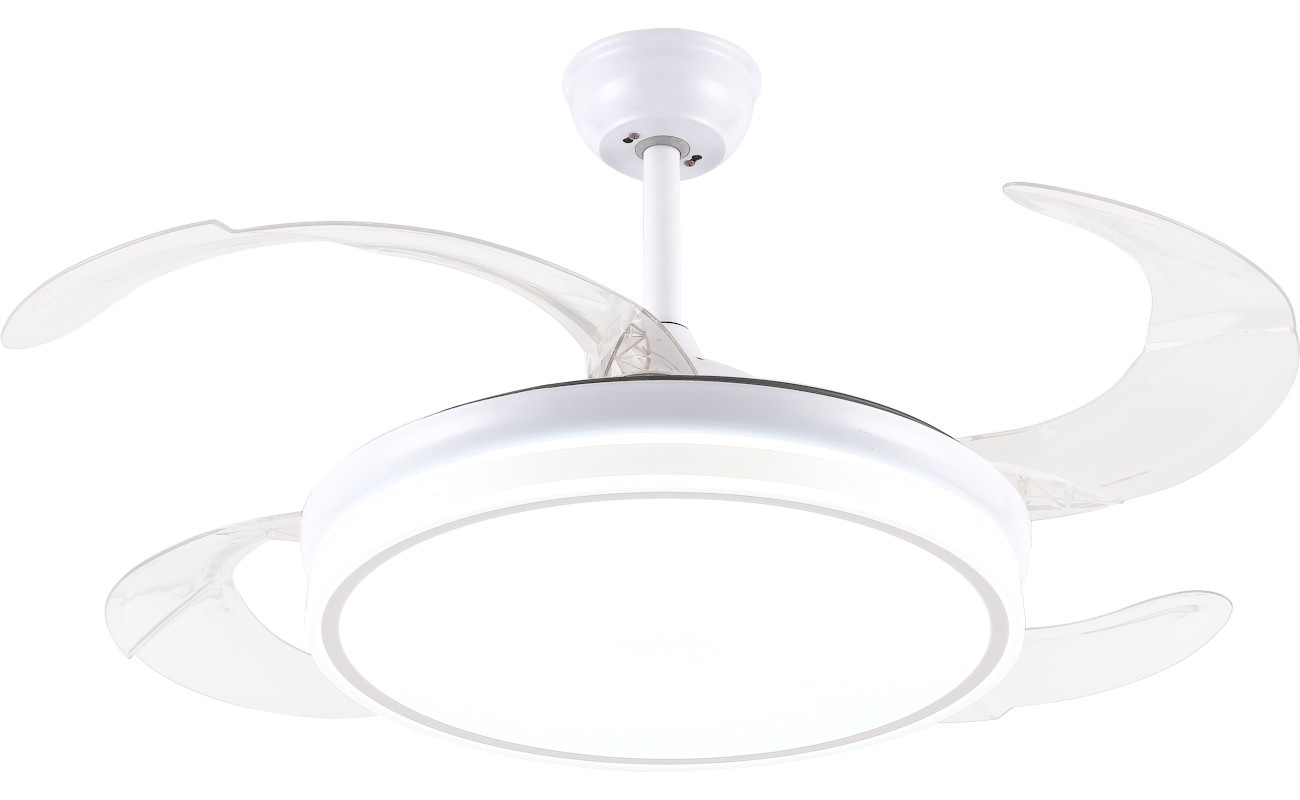 Ventilador de techo CEILY BRISE W retractil con luz blanco